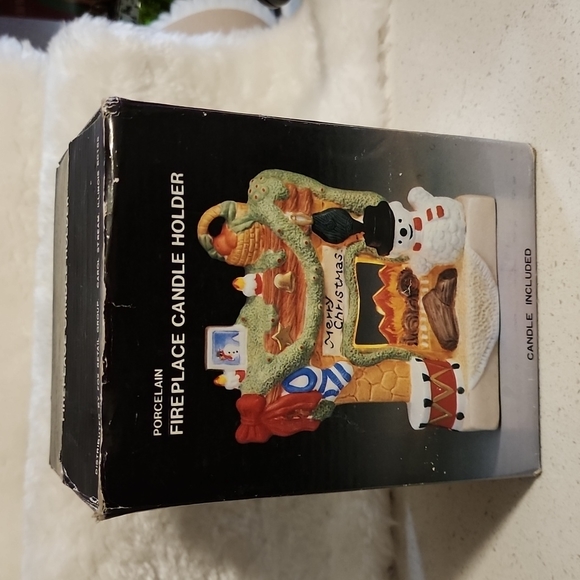 Vintage Porcelain Fireplace Candle holder - Picture 13 of 16